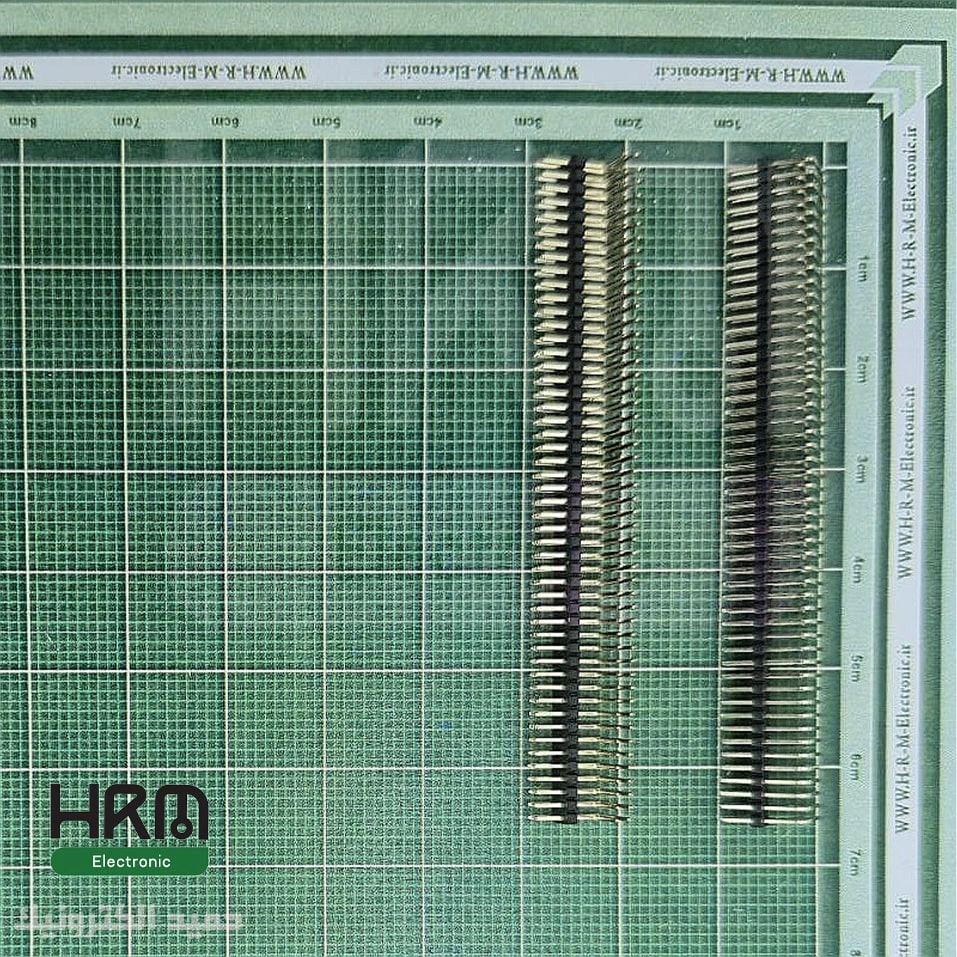 پین‌هدر نری 40*2 پین رایت انگل (1.27mm)