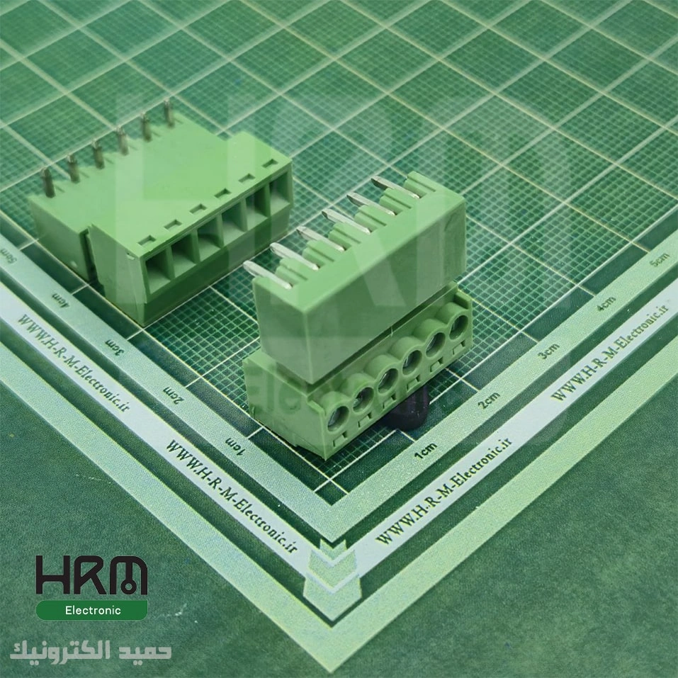 ترمینال فونیکس (PTR) نر رایت و ماده 6 پین (3.5mm)