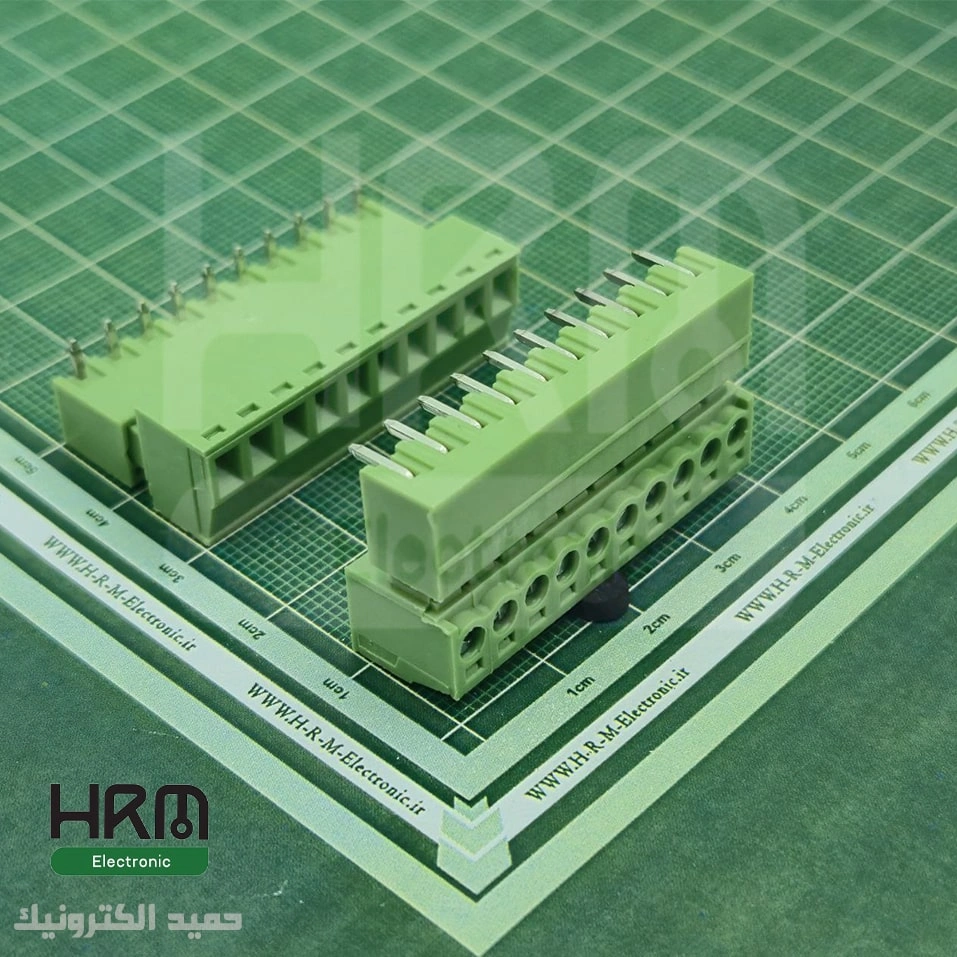 ترمینال فونیکس (PTR) نر رایت و ماده 10 پین (3.81mm)