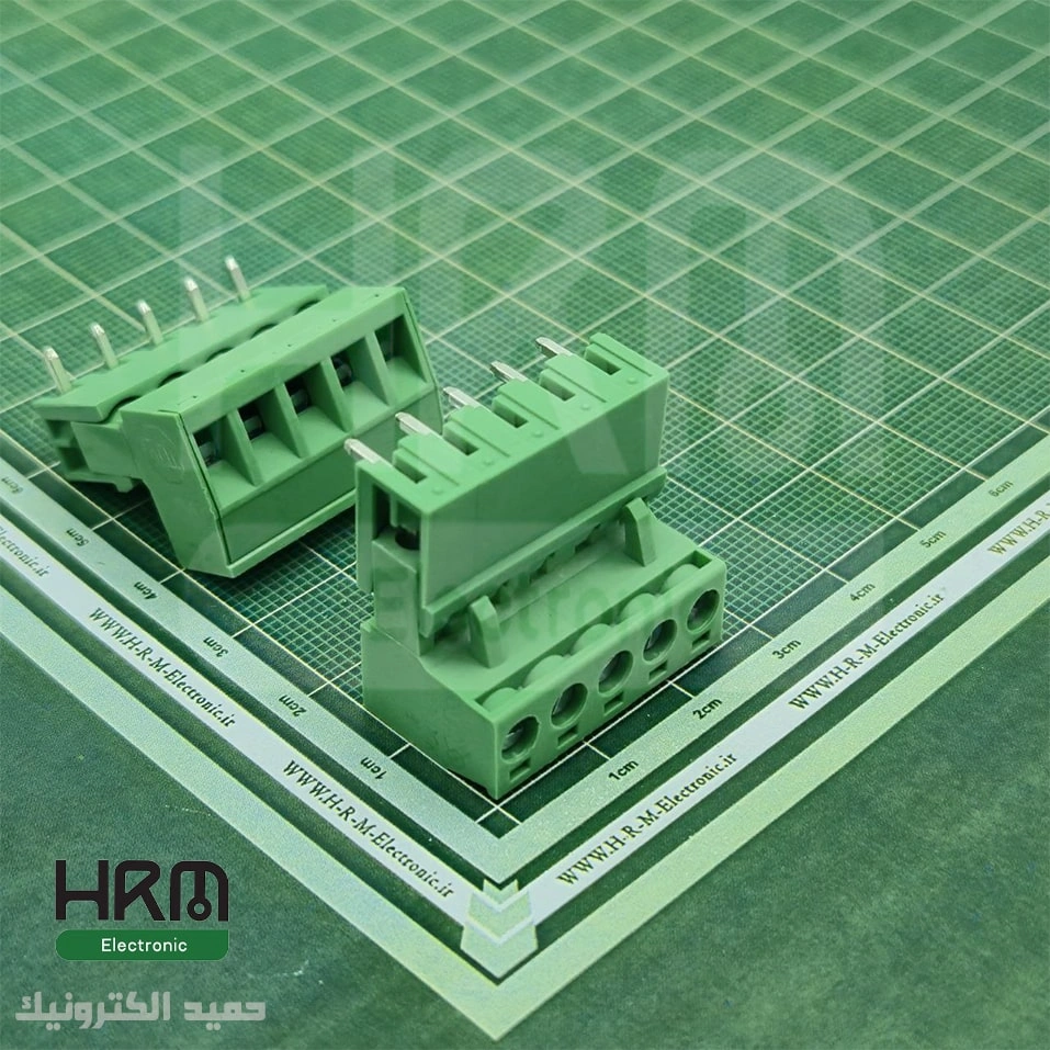 ترمینال فونیکس (PTR) نر رایت و ماده 5 پین (5.08mm)