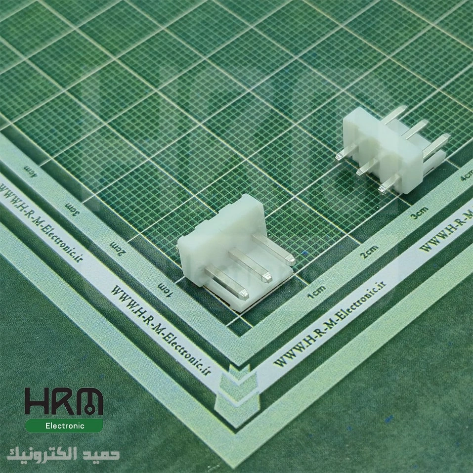 کانکتور پاور قفلدار VH نری 3 پین صاف (3.96mm)