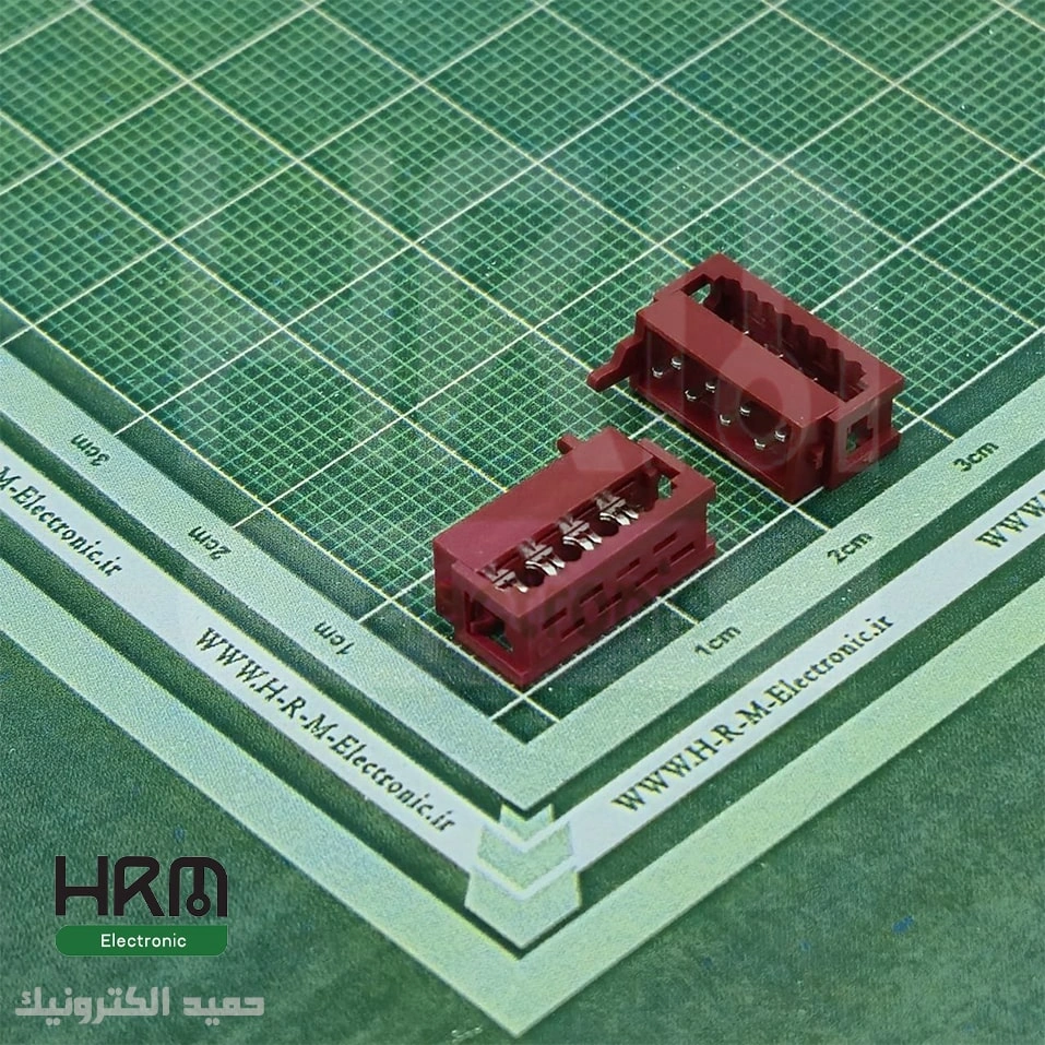 کانکتور micro match (دیل سوکت) نر صاف 8پین (2.54mm)
