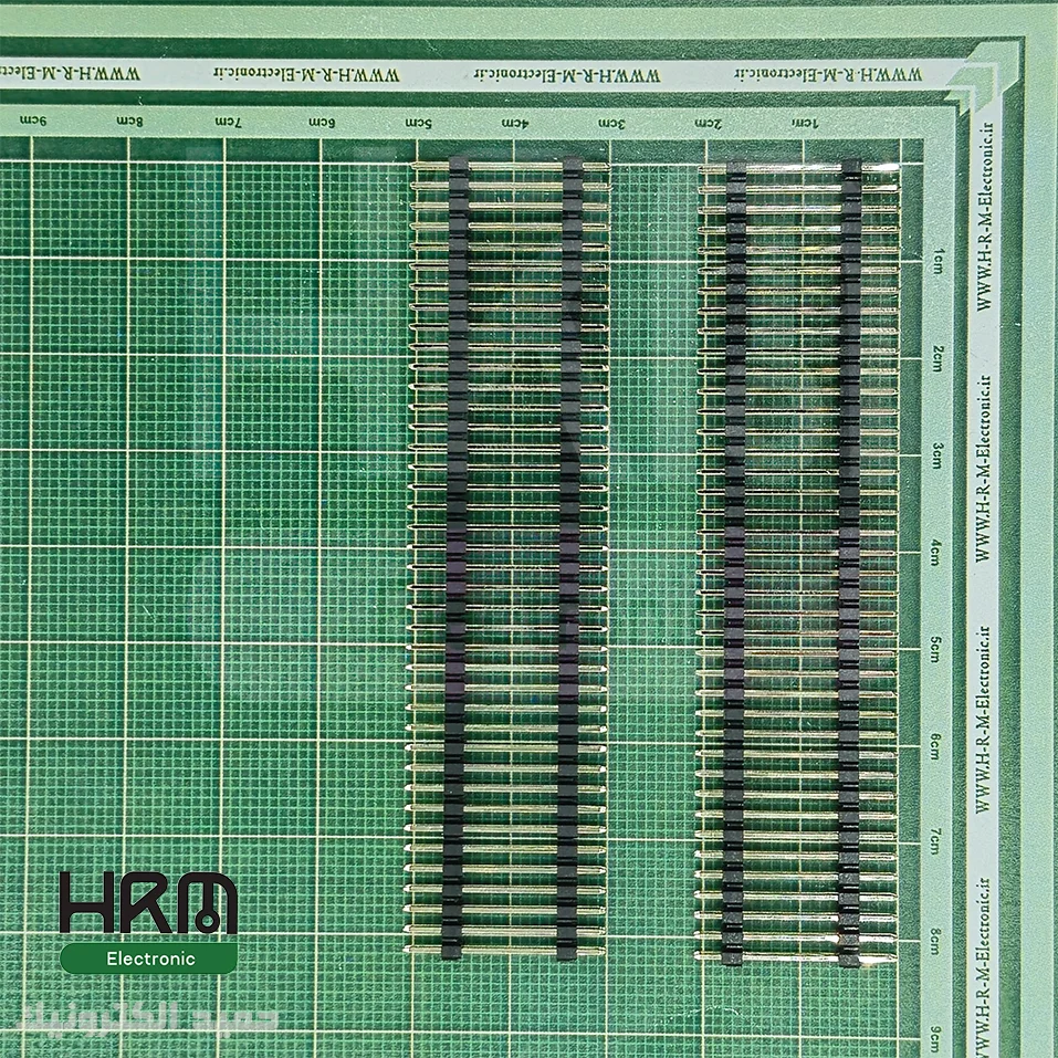 پین‌هدر نری 40*2 پین صاف پایه‌بلند (2mm)