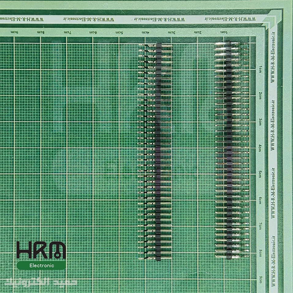 پین‌هدر نری 40*2 پین SMD-RA اتصال‌سطحی رایت‌انگل (2mm)