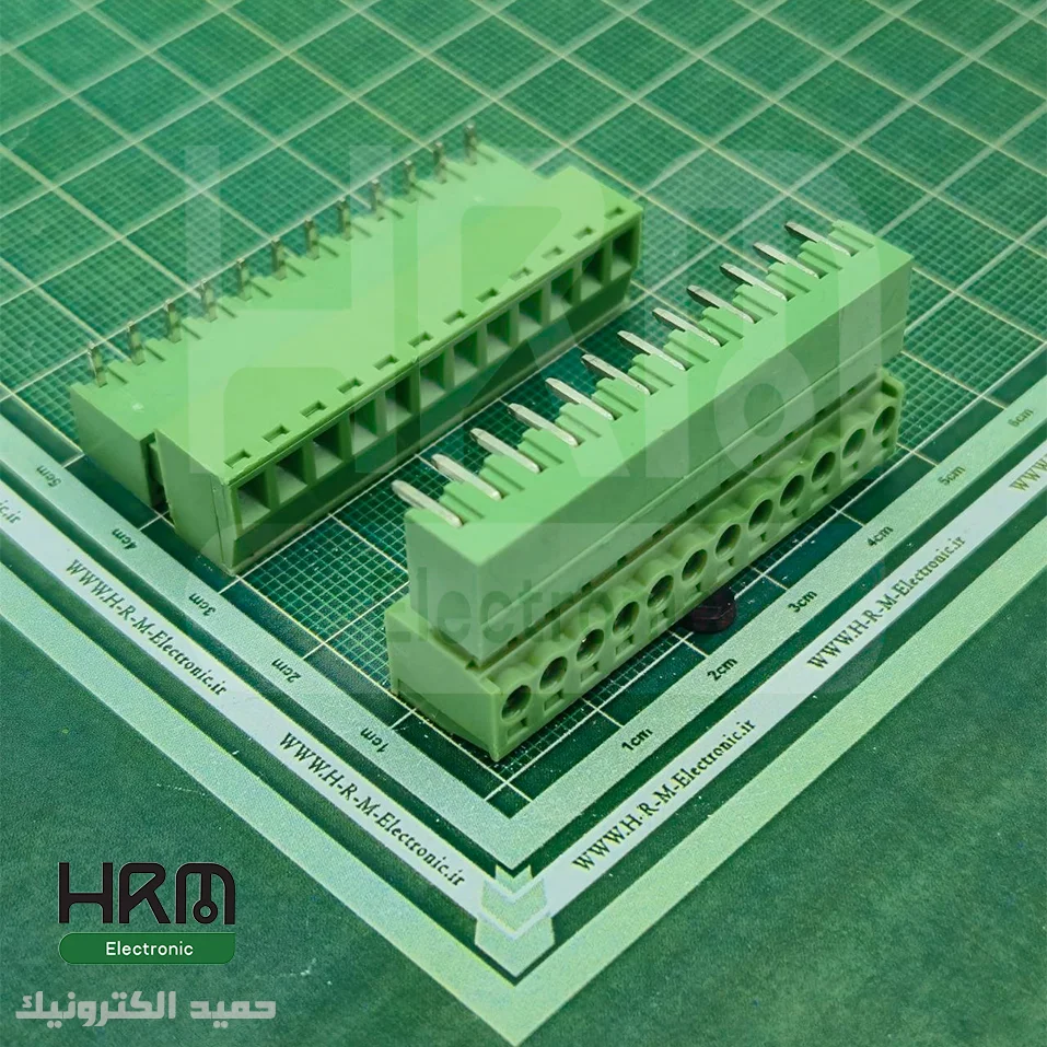 ترمینال فونیکس (PTR) نر رایت و ماده 12 پین (3.81mm)