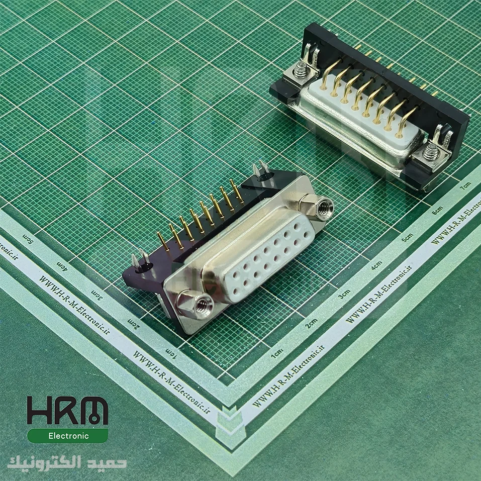 دی کانکتور روبردی صنعتی رایت‌انگل مادگی 15پین