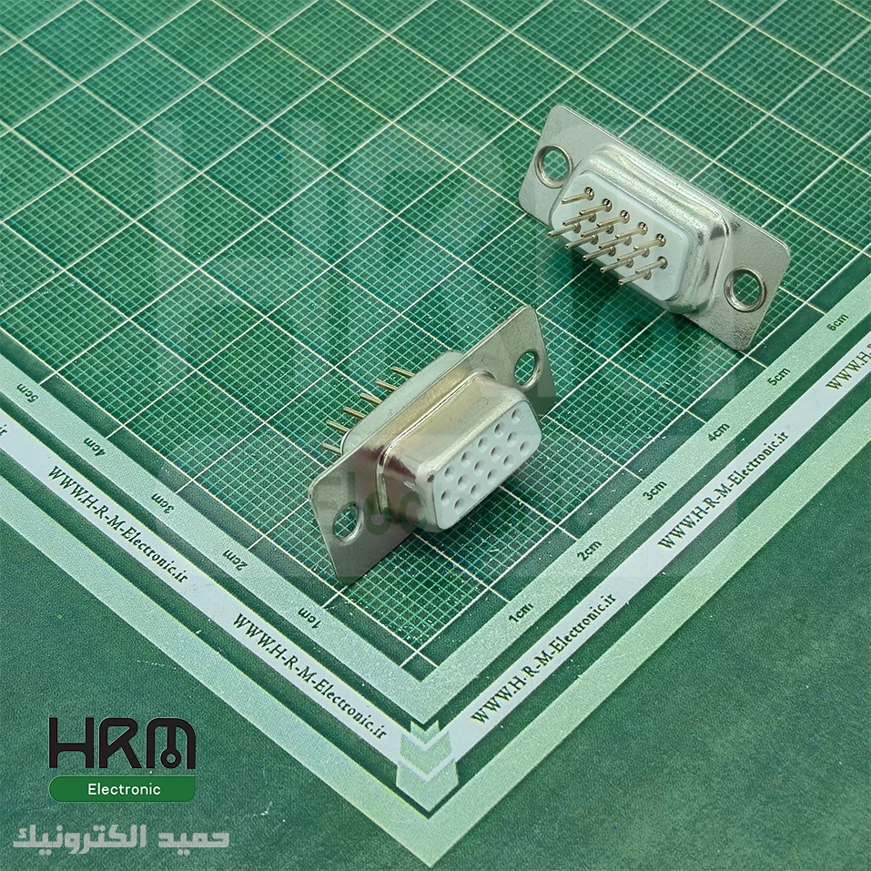 روبردی صافdb-f-15-3row دی کانکتور روبردی صاف مادگی 15 پین 3 ردیفِ