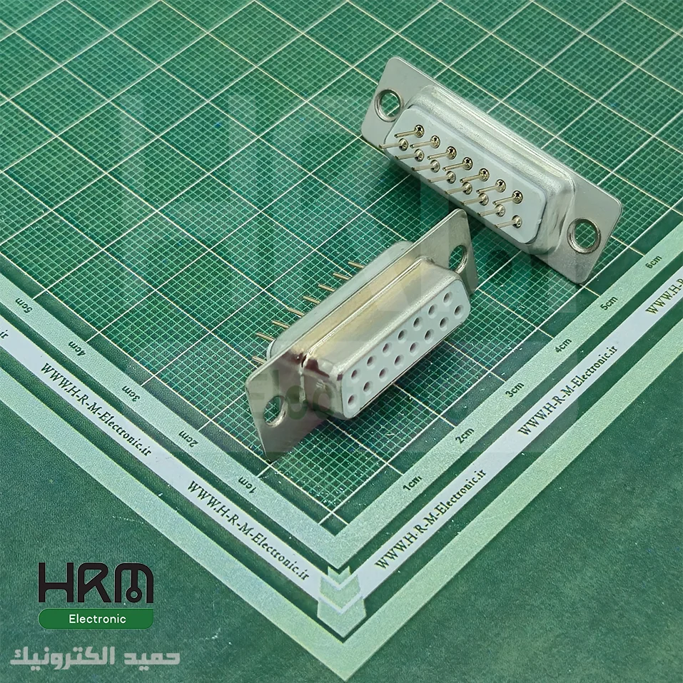 دی کانکتور روبردی صاف مادگی 15 پین