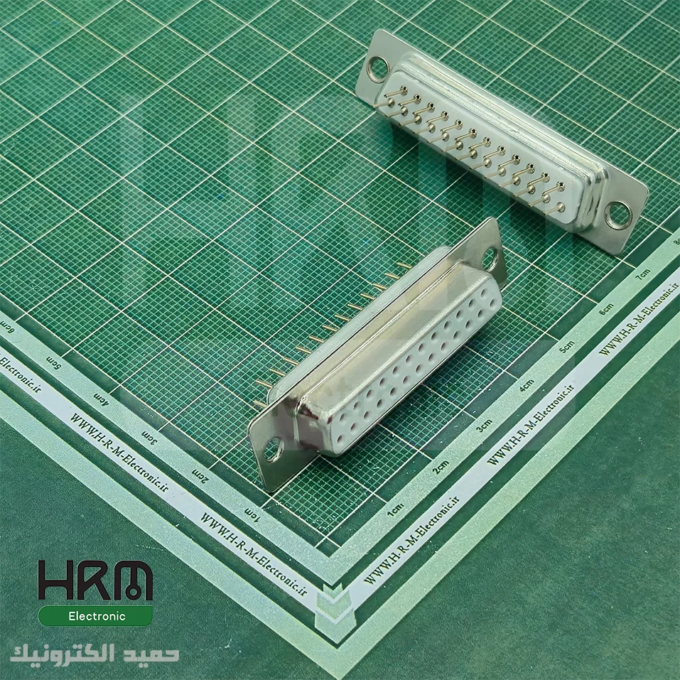 دی کانکتور روبردی صاف مادگی 25 پین